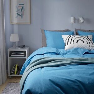 Retired IKEA Blue Duvet Cover Set King Size